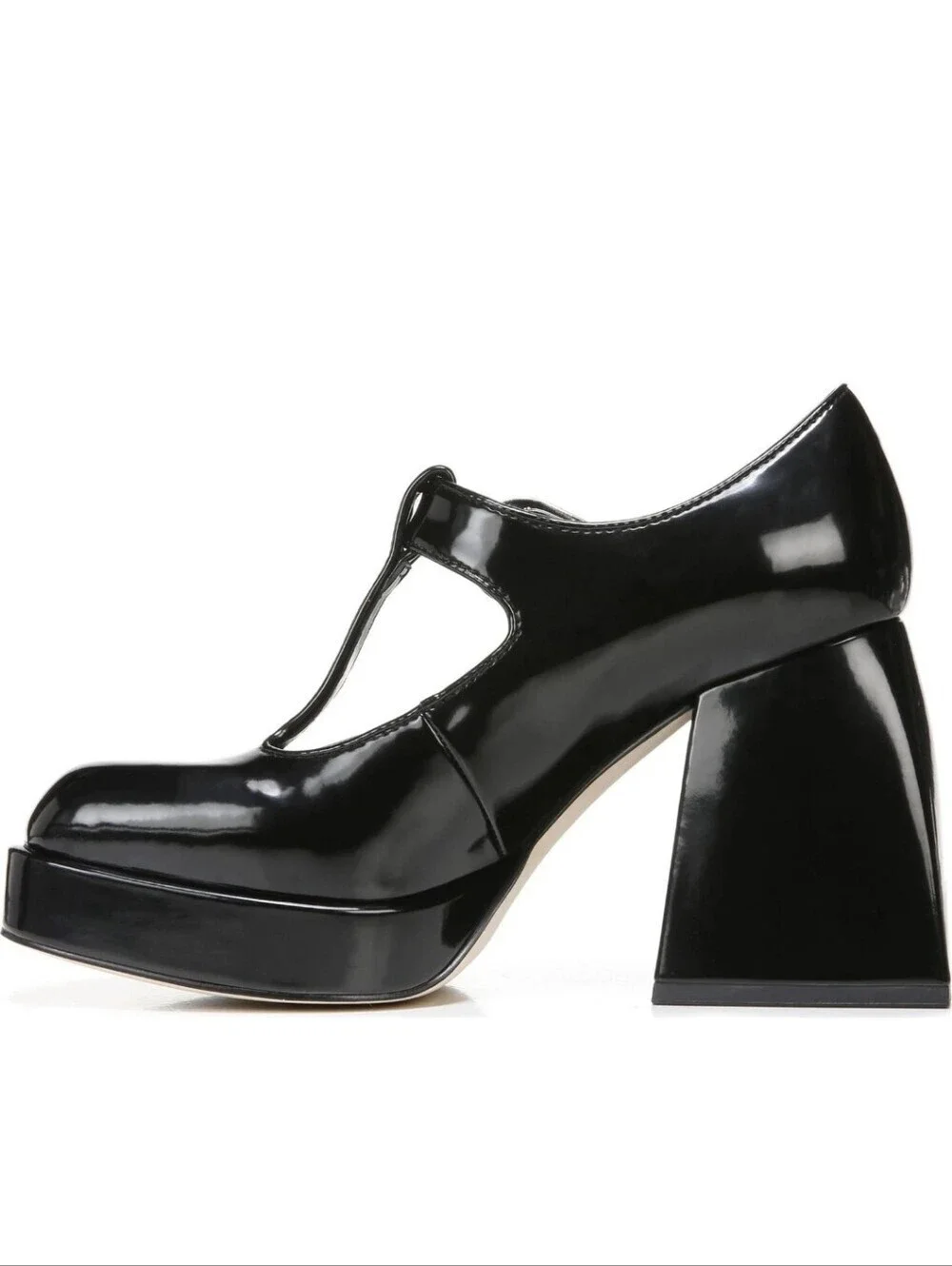 Circus Sam Edelman Kay Black Platform Mary Jane Heels Size 8.5 Chunky Block Pump
